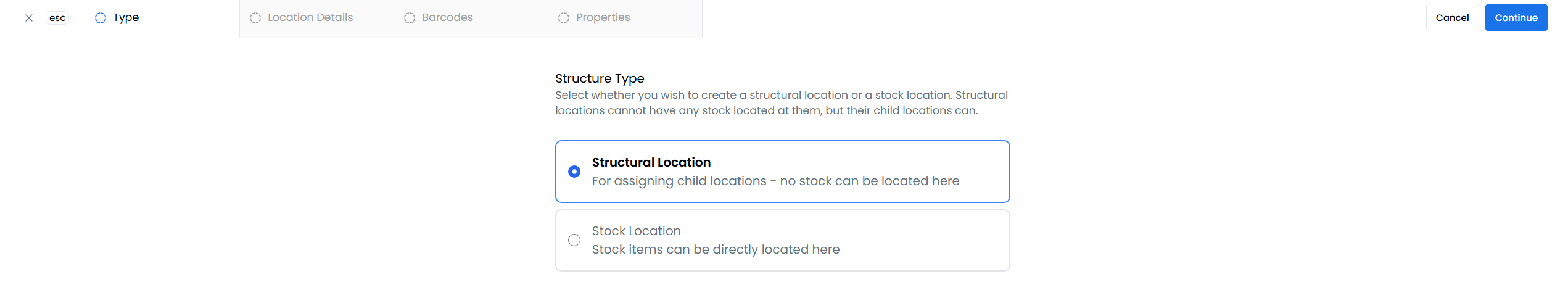 Enable structured location