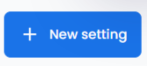 Creating new RFQ setting