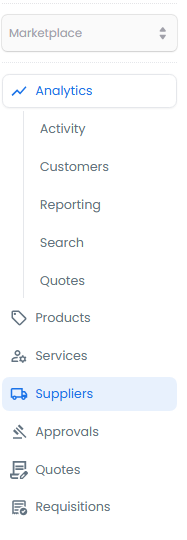Navigation to supplier approval permissions