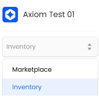 Inventory landing page