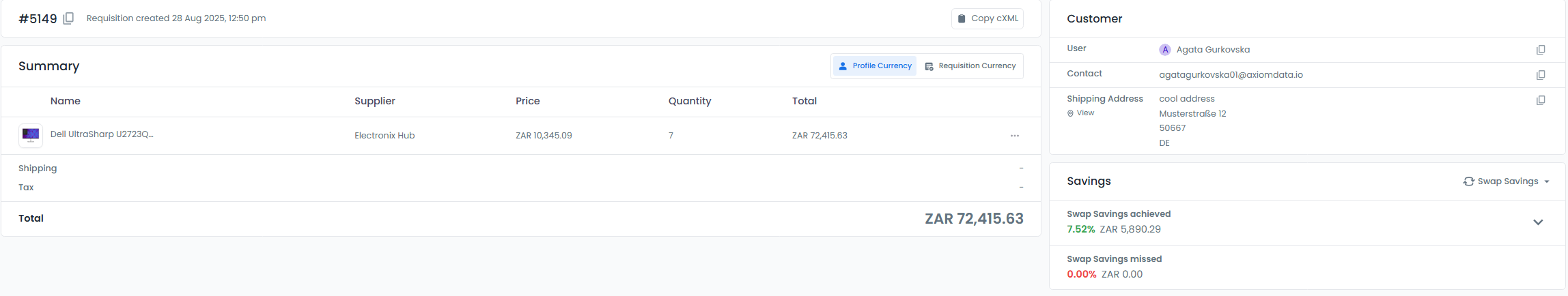 Overview of Procurement Analytics Dashboard