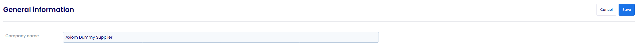 Updating store name field